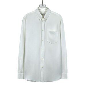 Givenchy White Cotton Long-Sleeved Button-Up Shirt Size 38 S